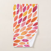 Aquarelle brosse a éclaté jaune et orange (Serviette à main)