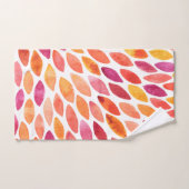 Aquarelle brosse a éclaté jaune et orange (Serviette à main)