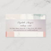 Aquarelle Brosse, Carte de fidélité en bande (Dos)