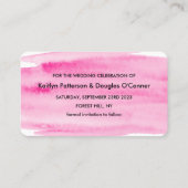 Aquarelle brosse Enregistrer la carte de date (Dos)