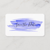 Aquarelle brosse Enregistrer la carte de date (Devant)