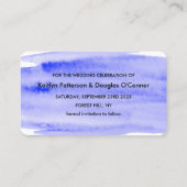 Aquarelle brosse Enregistrer la carte de date (Dos)