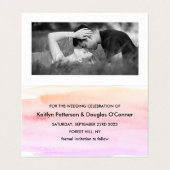 Aquarelle Brosse photo Enregistrer la carte de dat (Intérieur déplié)