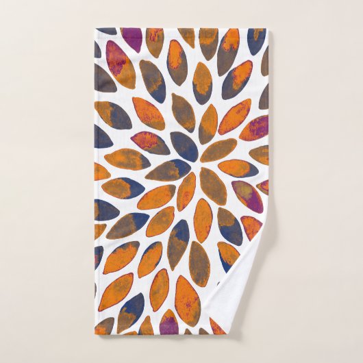 Aquarelle brosse traits - effet rouillé (Serviette à main)