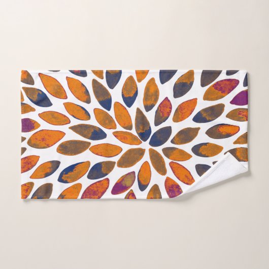 Aquarelle brosse traits - effet rouillé (Serviette à main)