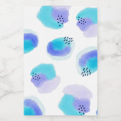 Aquarelle Brushstrokies Étiquette alimentaire (Étiquettes simples)