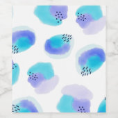 Aquarelle Brushstrokies Vin Étiquette (Étiquettes simples)