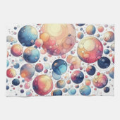 Aquarelle Bulles Serviette de cuisine (Horizontal)