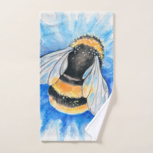Aquarelle Bumble Bee (Serviette à main)