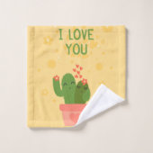 aquarelle Cactus (Gant de toilette)