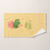 aquarelle Cactus (Serviette à main)