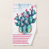 aquarelle Cactus (Serviette à main)