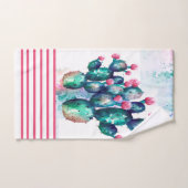 aquarelle Cactus (Serviette à main)
