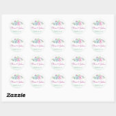 Aquarelle Cactus et Stickers Mariage Succulent (Feuille)