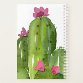 Aquarelle Cactus Fleurs ANNÉE Art du désert (Dos)