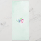 Aquarelle Cactus Menus (Dos)