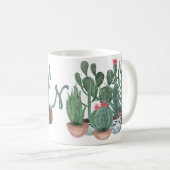 Aquarelle cactus. mug (Devant droit)
