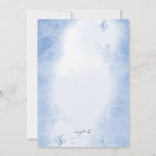 Aquarelle Caduceus Invitation (Dos)