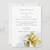 Aquarelle calle lys Floral Invitations (Devant)