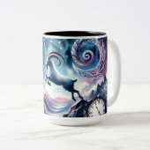 Aquarelle Capricorne Mug (Devant droit)