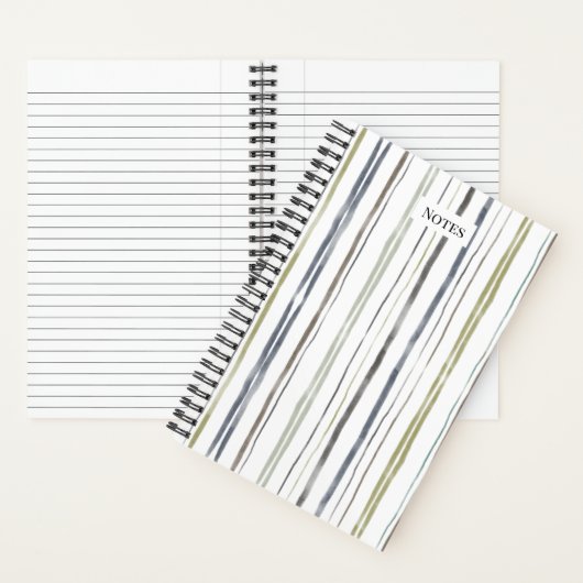 Aquarelle Carnet - Bleu (À l'intérieur)