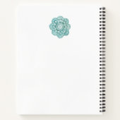 Aquarelle Carnet Crochet Turquoise de 8,5 po x 11  (Dos)