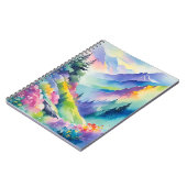 aquarelle carnet de montagne (Côté gauche)