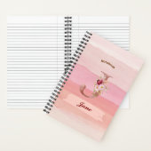 Aquarelle Carnet floral - Initiale J (À l'intérieur)