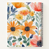 Aquarelle Carnet floral spiral (Dos)