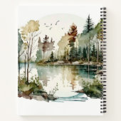 Aquarelle Carnet forestier des pins sylvestres (Dos)