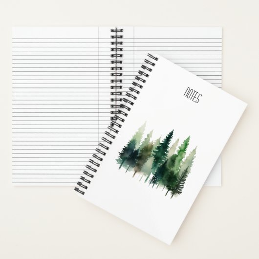 Aquarelle Carnet spirale de pin 5,5 x 8,5 (À l'intérieur)