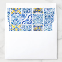Aquarelle Carrelage méditerranéen