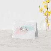 aquarelle carte abstraite de notes merci (Fleur jaune)