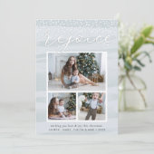 Aquarelle | Carte de collage photo de vacances (Debout devant)