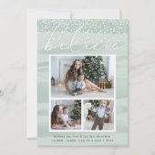 Aquarelle | Carte de collage photo de vacances (Devant)