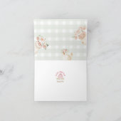 Aquarelle Carte de remerciements d'animaux de ferm (Intérieur)