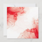 Aquarelle Carte de remerciements de Fête des marié (Dos)