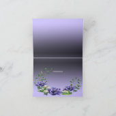 Aquarelle Carte de remerciements de fleurs violett (Intérieur)