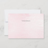 Aquarelle Carte de remerciements Fleurs roses (Dos)