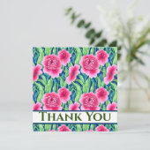 Aquarelle Carte de remerciements florale (Debout devant)