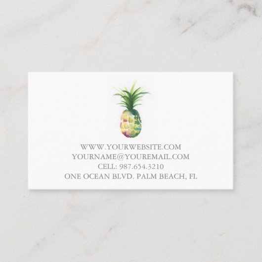 Aquarelle carte de visite (Devant)