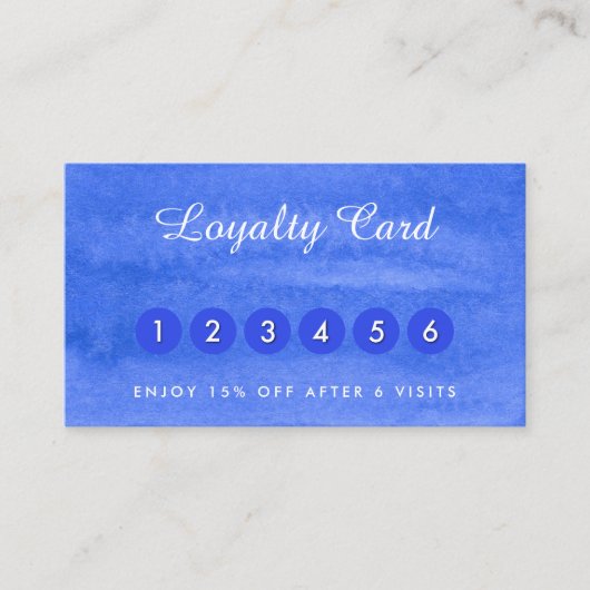 Aquarelle carte de visite (Devant)