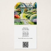 Aquarelle Carte de visite immobilier 2 (Devant & derrière)