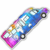 aquarelle carte du monde RV - STICKER (Devant)