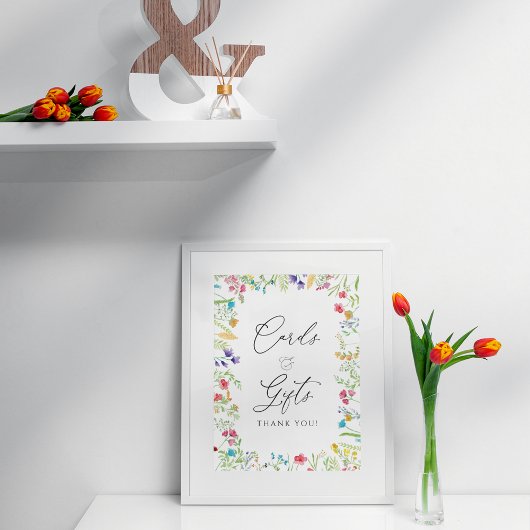 Aquarelle Carte Florale et Poster Cadeaux