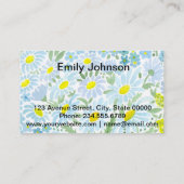 Aquarelle, carte personnelle (Dos)