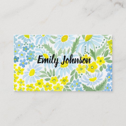 Aquarelle, carte personnelle (Devant)