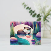 Aquarelle, Carte postale de poste (Debout devant)