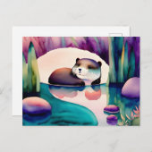 Aquarelle, Carte postale de poste (Devant / Derrière)