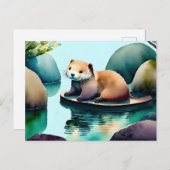 Aquarelle, Carte postale de poste (Devant / Derrière)